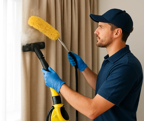 Trusted curtain steam cleaning technician Matty Curtain Cleaning chippendale-nsw QLD