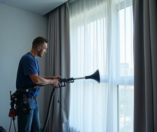 Professional curtain steam cleaning process equipment Matty Curtain Cleaning chippendale-nsw