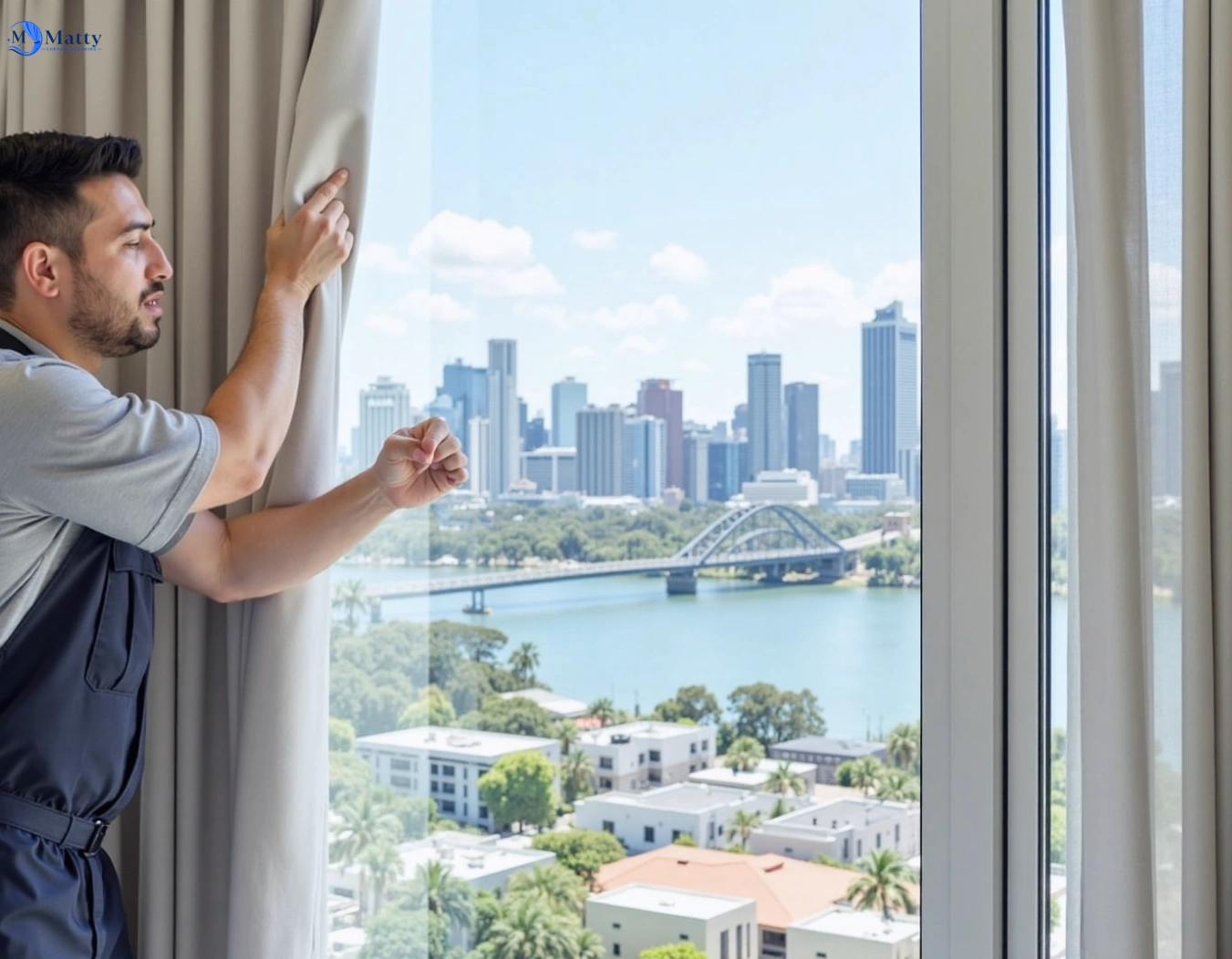 Professional curtain steam cleaning service chippendale-nsw QLD by Matty Curtain Cleaning