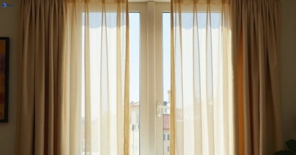 Dusty and dull curtains in chippendale-nsw before steam cleaning